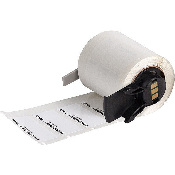 Label, 1 5/8 in W, Black; White