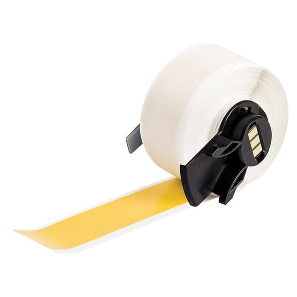 Label, 1 29/32 in W, Outdoor, Yellow