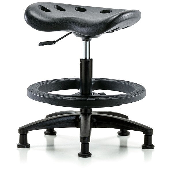 Tractor Stool, 300 lb Cap., Black
