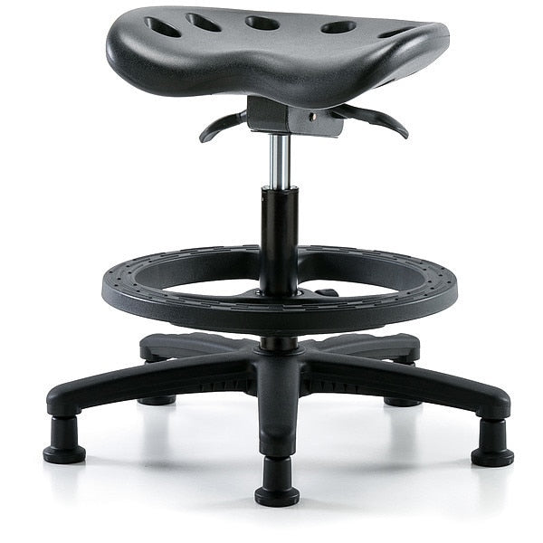 Tractor Stool, 300 lb Cap., Black