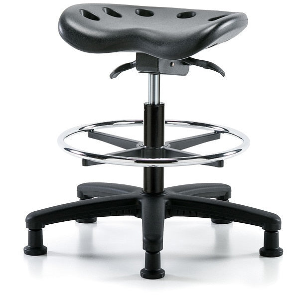 Tractor Stool, 300 lb Cap., Black
