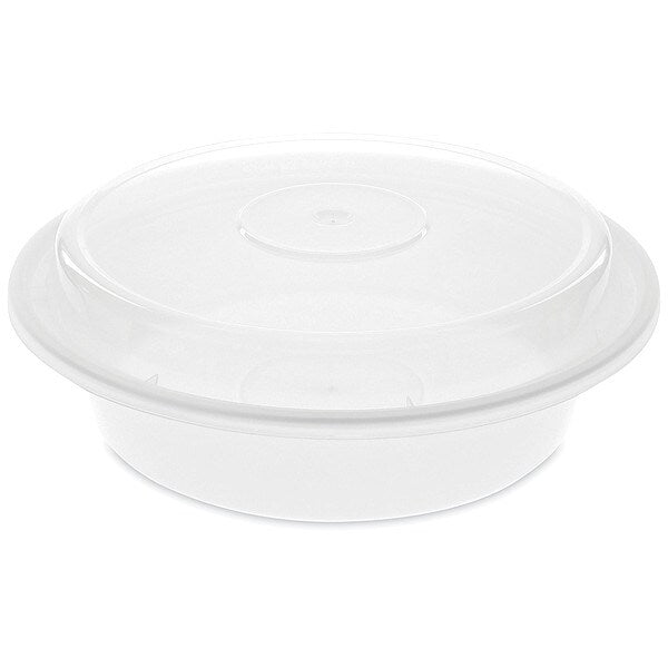 Disp Carry-Out Ctnr, 24 oz, CLR/WH, PK150