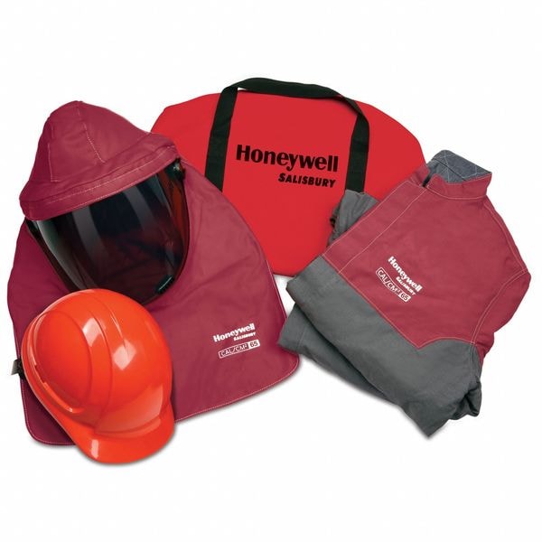 Arc Flash PPE Kit, Gray/Red, S