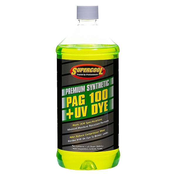 A/C Compressor PAG Lubricant, w/UV Dye Plastic Bottle Red/Yellow Tint