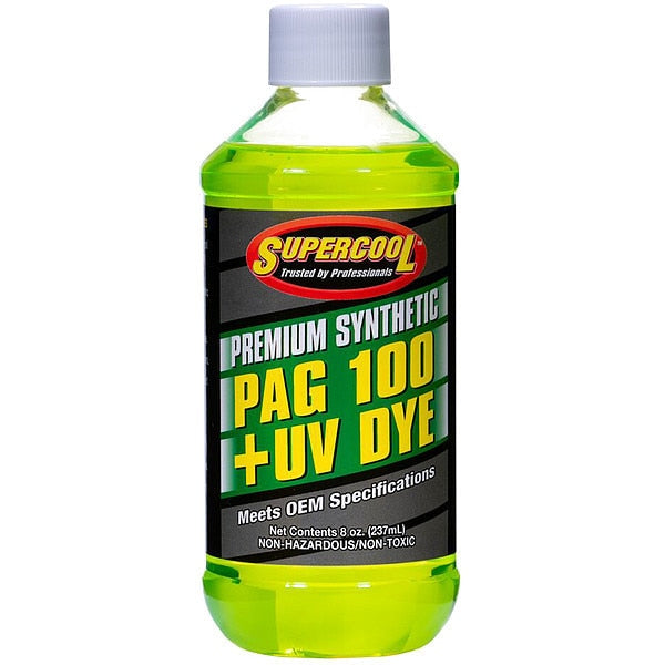 A/C Compressor PAG Lubricant, w/UV Dye Plastic Bottle Red/Yellow Tint