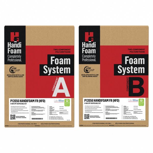 Insulating Spray Foam Sealant Kit, Cylinder, Cream, 2 Component