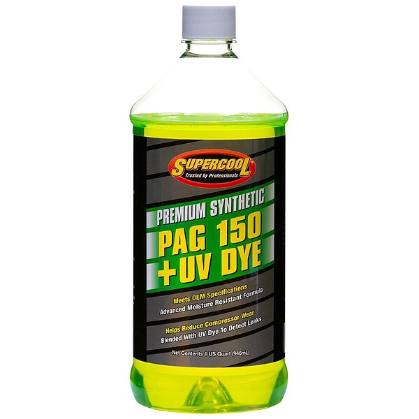 A/C Compressor PAG Lubricant, w/UV Dye Plastic Bottle Red/Yellow Tint