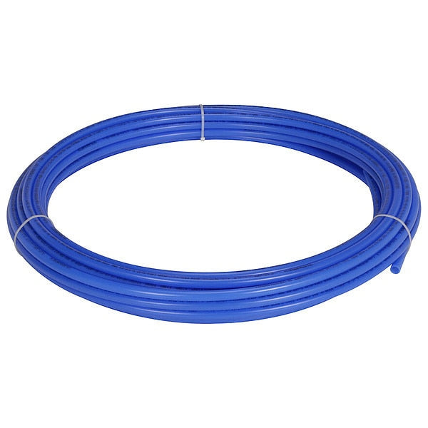PEX Tubing, Blue, 1/2 in, 100 ft, 100 psi
