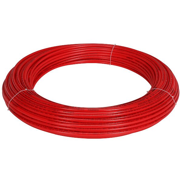 PEX Tubing, Red, 1/2 in, 50 0ft, 100 psi