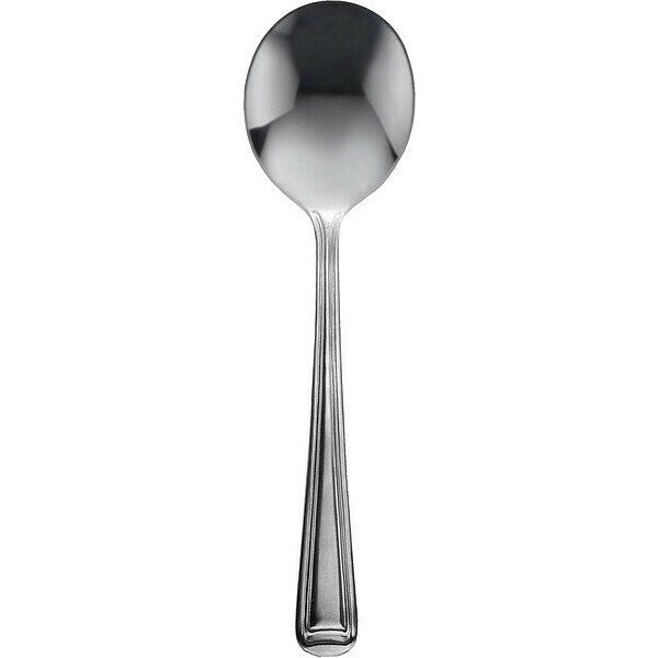 Bouillon Spoon, 6 in L, Silver, PK12