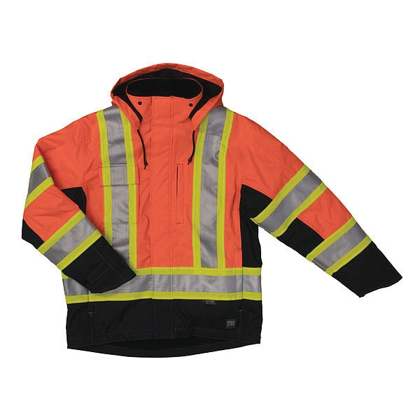 Lined Jacket, Mens, 3XL, Hi-Vis Org