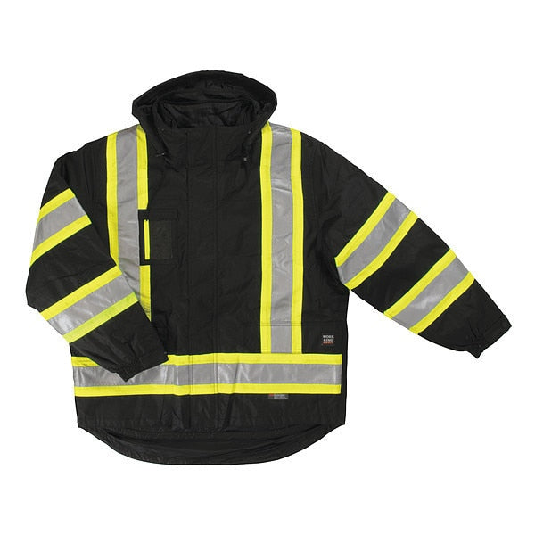 Jacket, 5-in-1, Mens, M Tall, Black