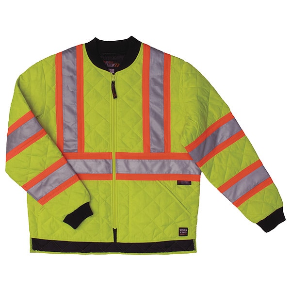 Fluorescent Green Polyester Jacket size XL
