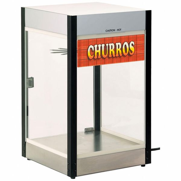 ROTATING PRETZEL DISPLAY CABINET