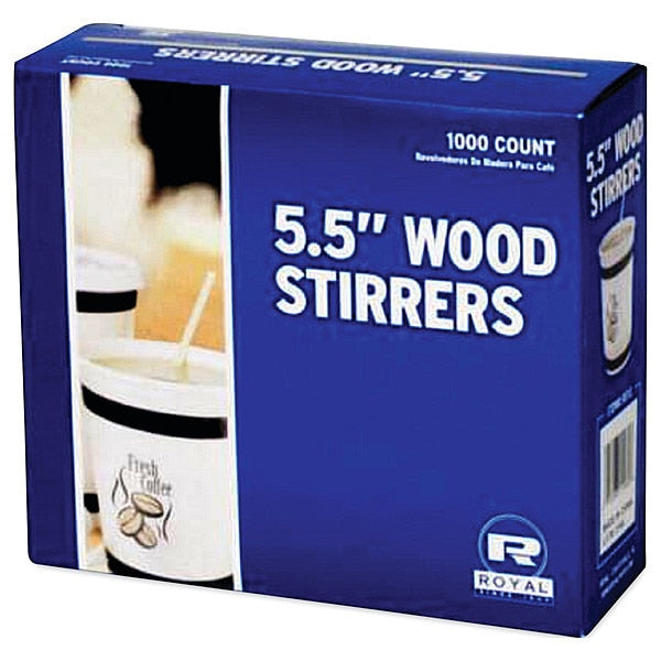Coffe Stirrers, Wood 5.5