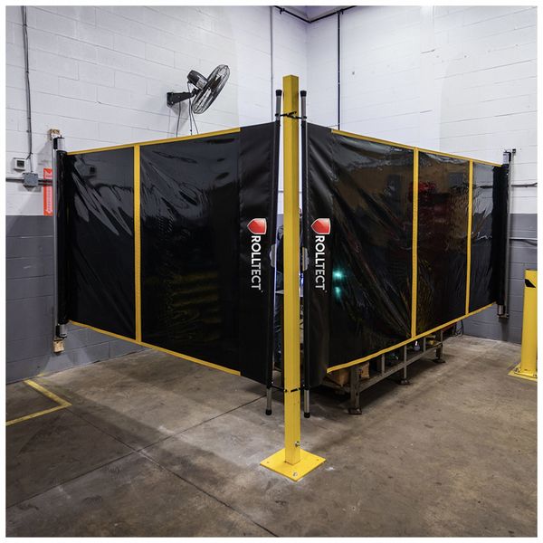 Weld Screen, 5.5 ft H, 20 ft W, Green