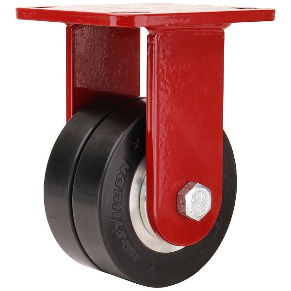 Plate Caster, Steel, 1/2