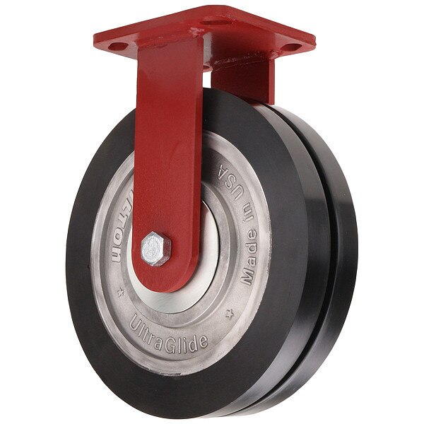 Plate Caster, Steel, 3/4