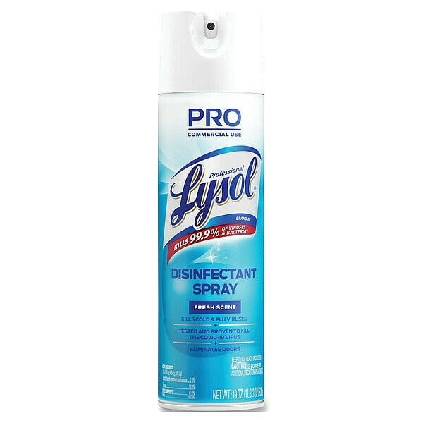Disinfectant Spray, 19 oz. Aerosol Spray, Fresh