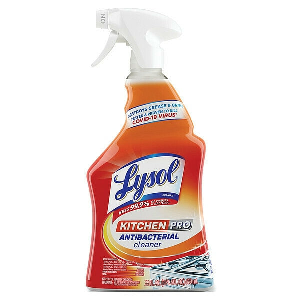 Antibacterial Kitchen Cleaner, 22 oz. Trigger Spray Bottle, Citrus, 9 PK