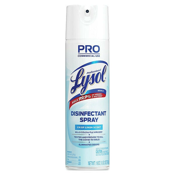 Disinfectant Spray, 19 oz. Aerosol Spray, Crisp LinenÂ®