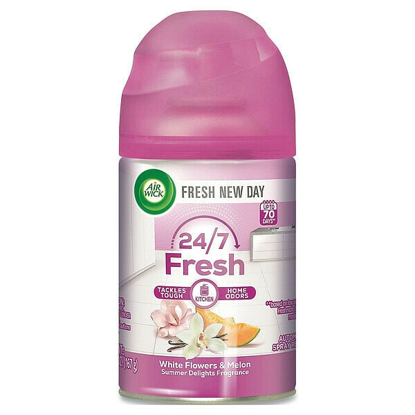 Freshmatic Life Scents Starter Kit, White Flowers and Melon Summer Delights, 5.89 oz Aerosol, PK4