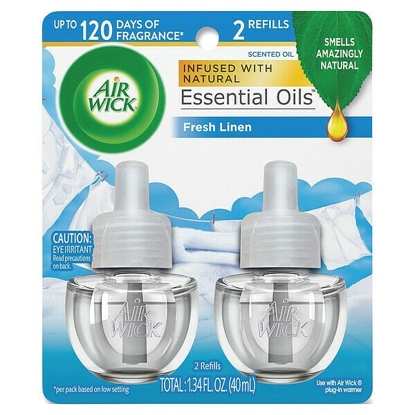Scented Oil Refill, Fresh Linen, 0.67 oz, PK2