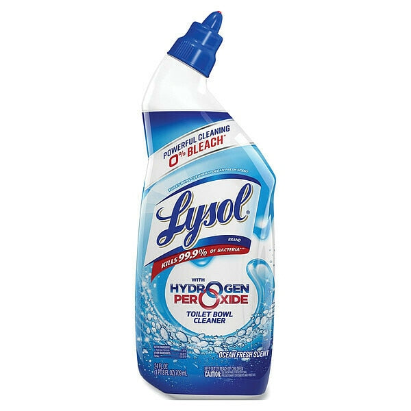 Toilet Bowl Cleaner with Hydrogen Peroxide, Ocean Fresh Scent, 24 oz, PK9