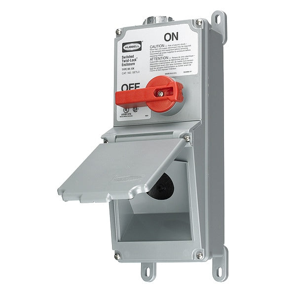 Nonfusible Disconnect Switch, 30 A, 600V AC, 3 pole, NEMA 12K, 3R