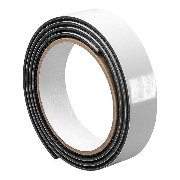 Reclosable Fastener, Black, 10 yd L, PK100