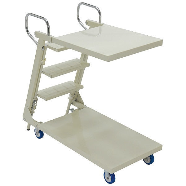 Steel Stock Picking Ladder Cart 440 lb. Capacity, 41-3/8