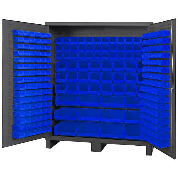 Extra-Heavy Duty Bin Cabinet, 72 in W, 84 in H, 24