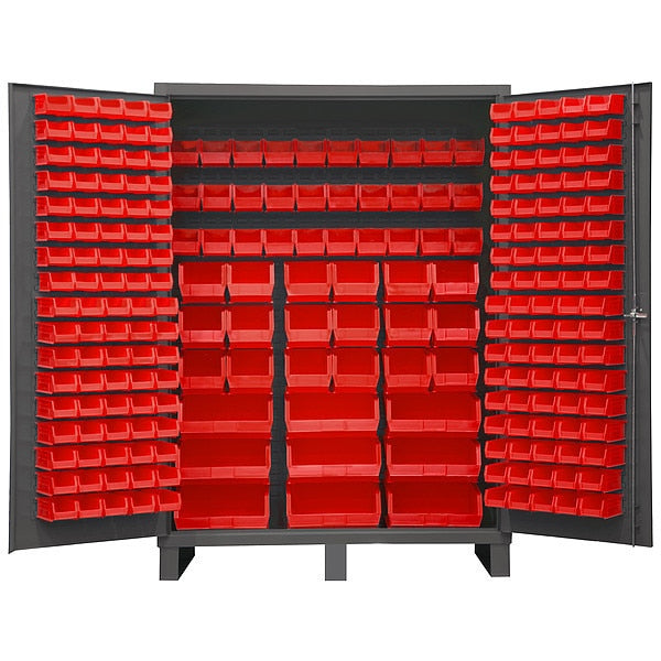 Extra-Heavy Duty Bin Cabinet, 60 in W, 84 in H, 24