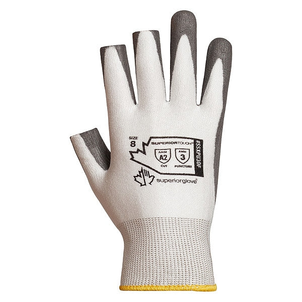 Coated Glove, Open Finger, Size 10, PR