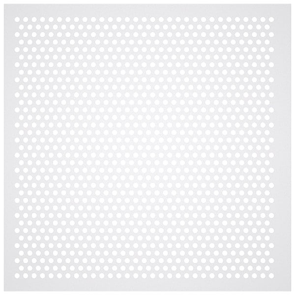 Square Perforated Ceiling Tile Diffuser, White