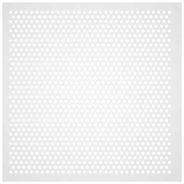 Square Perforated Ceiling Tile Diffuser, White
