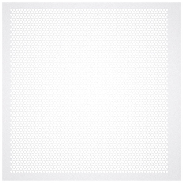 Square Perforated Ceiling Tile Diffuser, White