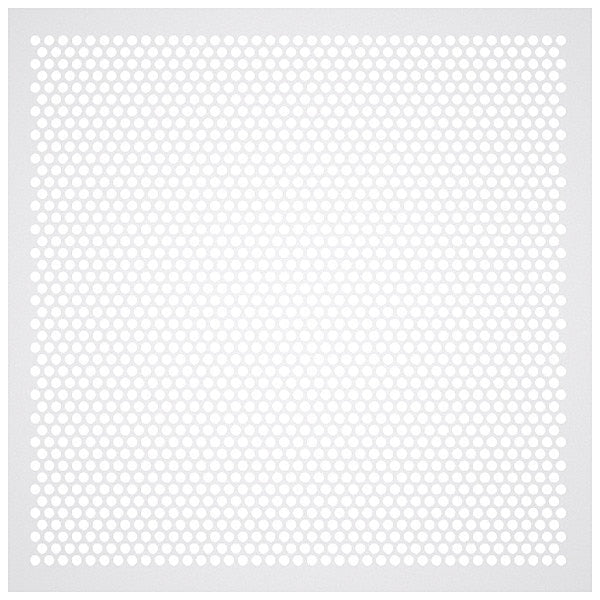 Square Perforated Ceiling Tile Diffuser, White