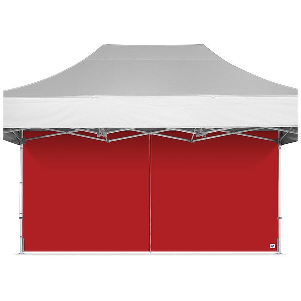 Middle Zipper Sidewall, Red, 15 ft H
