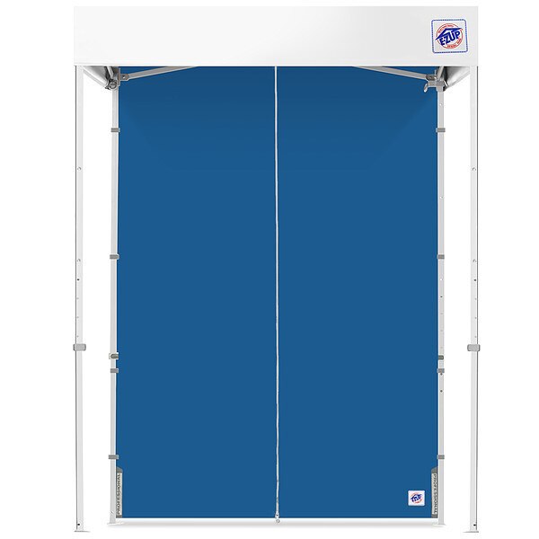 Middle Zipper Sidewall, Blue, 5 ft H