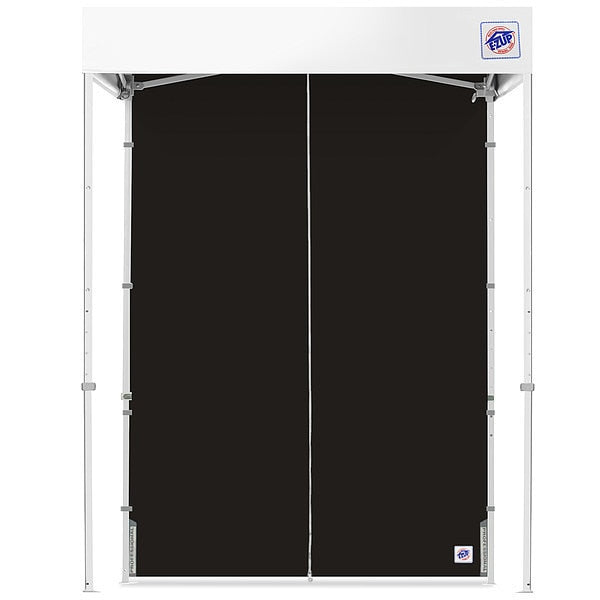 Middle Zipper Sidewall, Black, 5 ft H