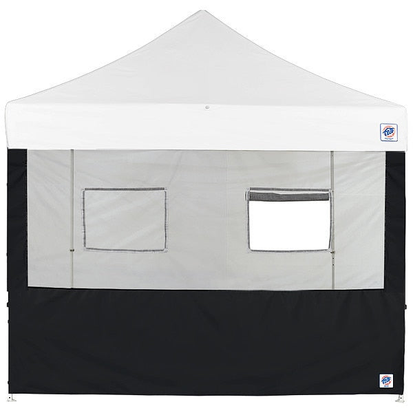 Food Booth Sidewall, Black, 10 ft H