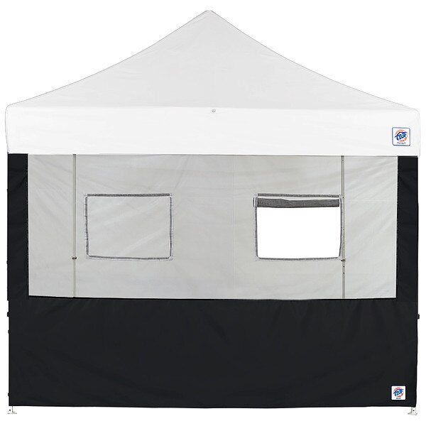 Food Booth Sidewall, Black, 10 ft H