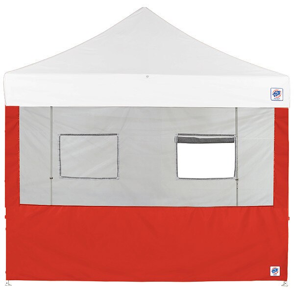 Food Booth Sidewall, Red, 10 ft W, 10 ft H