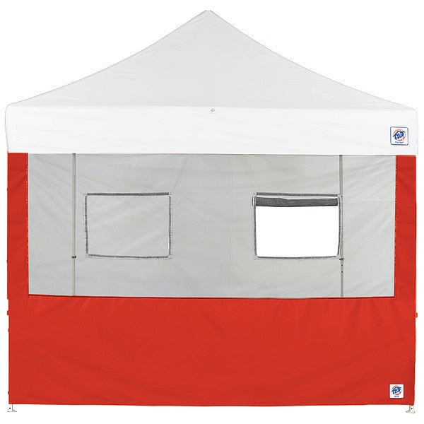 Food Booth Sidewall, Red, 10 ft W, 10 ft H