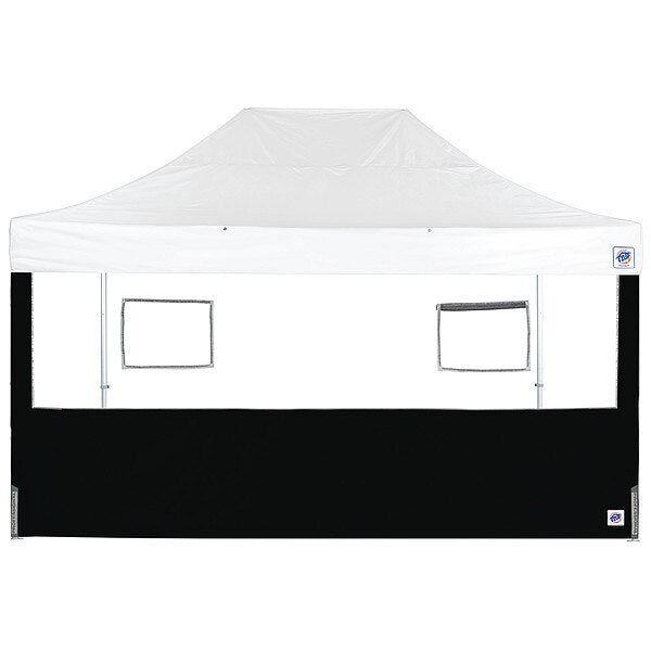 Food Booth Sidewall, Black, 15 ft H