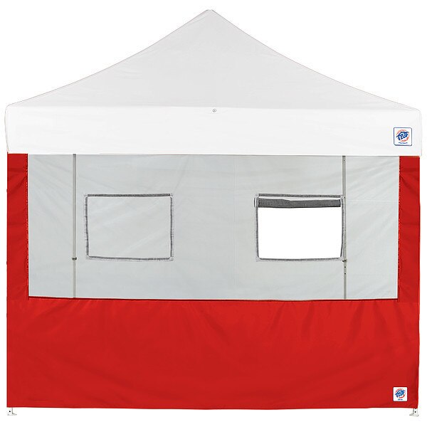 Food Booth Sidewall, Red, 8 ft W, 8 ft H