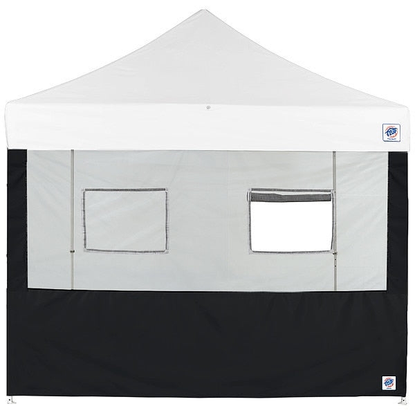 Food Booth Sidewall, Black, 8 ft W, 8 ft H