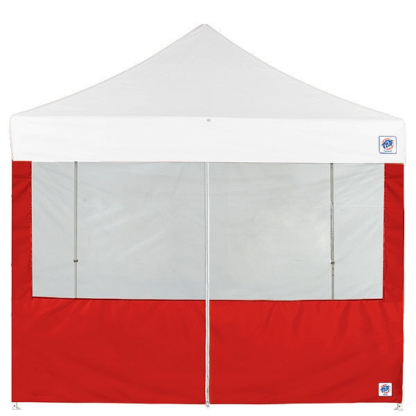 Food Booth Middle Zipper Sidewall, Red
