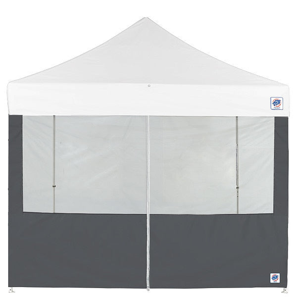 Food Booth Middle Zipper Sidewall, Gray